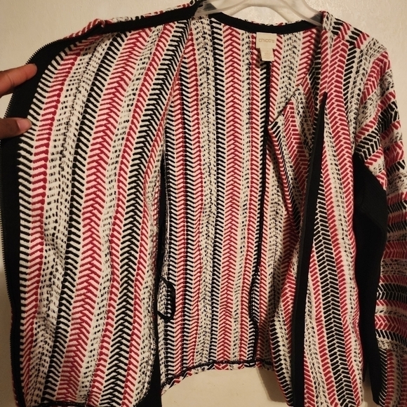 Chico's Textured Sophia Cardigan Chico's Size 2 (L/12) - Picture 12 of 16